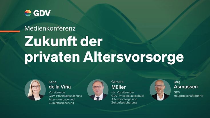 Medienkonferenz - Zukunft der privaten Altersvorsorge (© GDV)