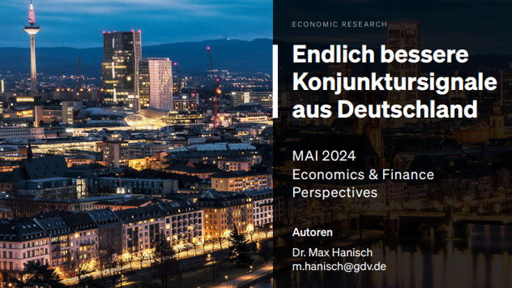 Economic & Finance Perspectives 04/2024: Endlich bessere Konjunktursignale aus Deutschland (© GDV)